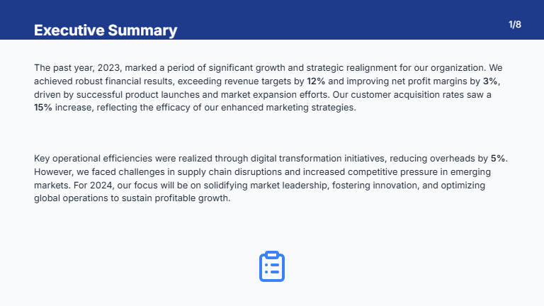 Annual Strategic Review for Executives