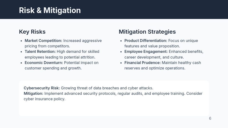 Board Strategy Update - Growth Focus