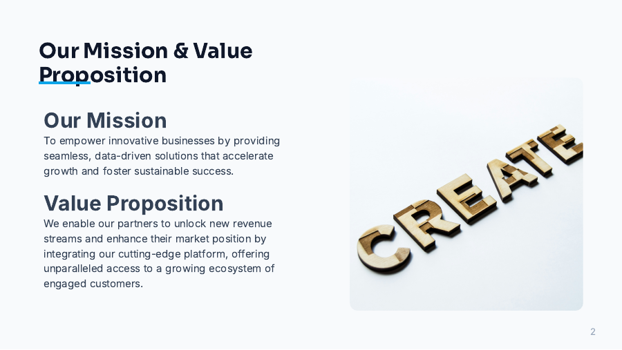 Company Overview for Strategic Partners