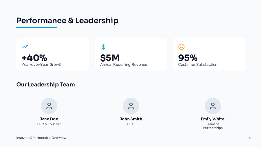 Company Overview for Strategic Partners