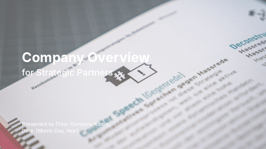 Company Overview for Strategic Partners