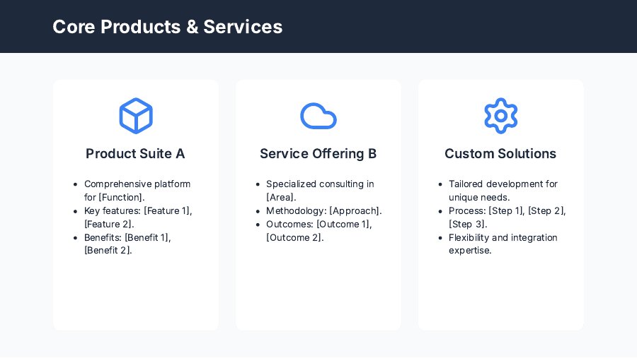 Company Overview for Strategic Partners