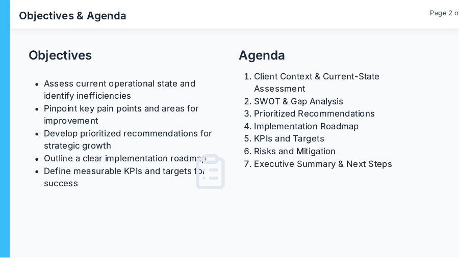 Client Strategy Review for Consulting Teams