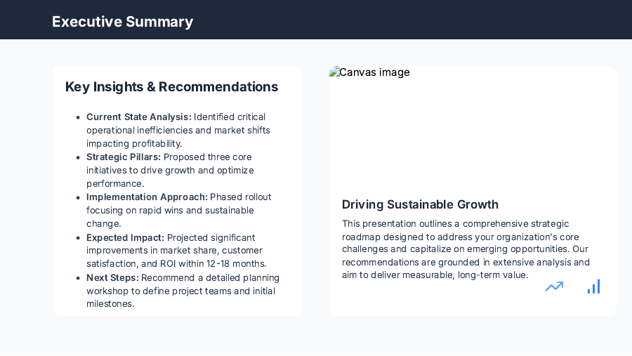 Consulting Strategy Roadmap for Executives