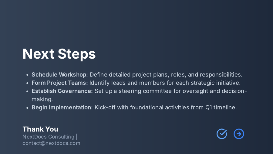 Consulting Strategy Roadmap for Executives