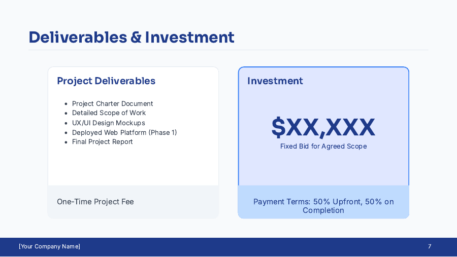 Consulting Project Kickoff & Scope Deck