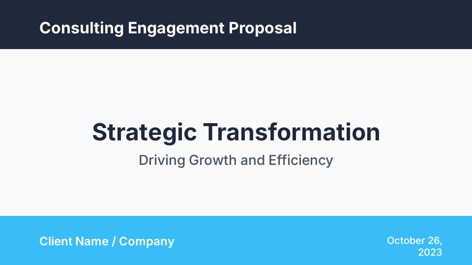 Client Strategy Roadmap & Workshop Plan