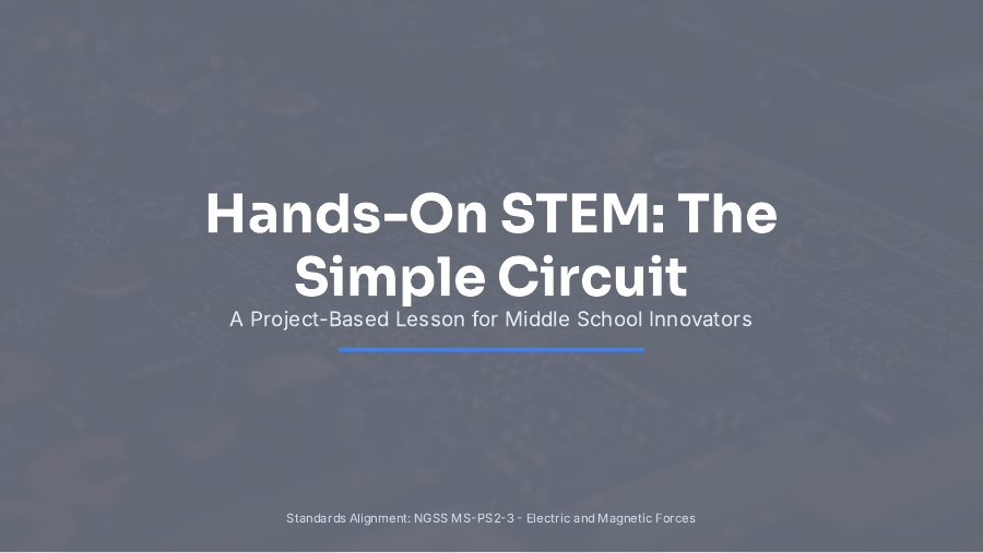 Interactive STEM Lesson for Middle School