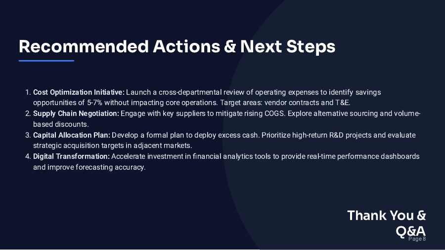 Quarterly Financial Review for Executives