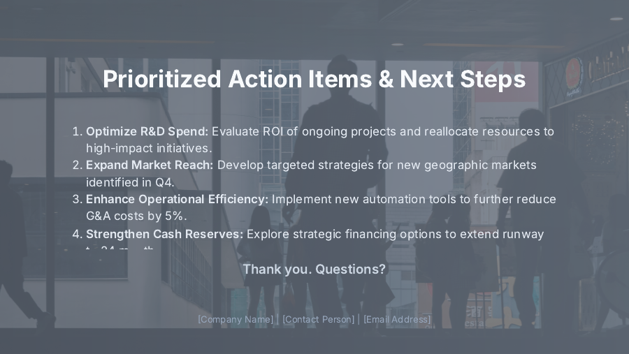 Quarterly Financial Forecast & KPI Review for CFOs