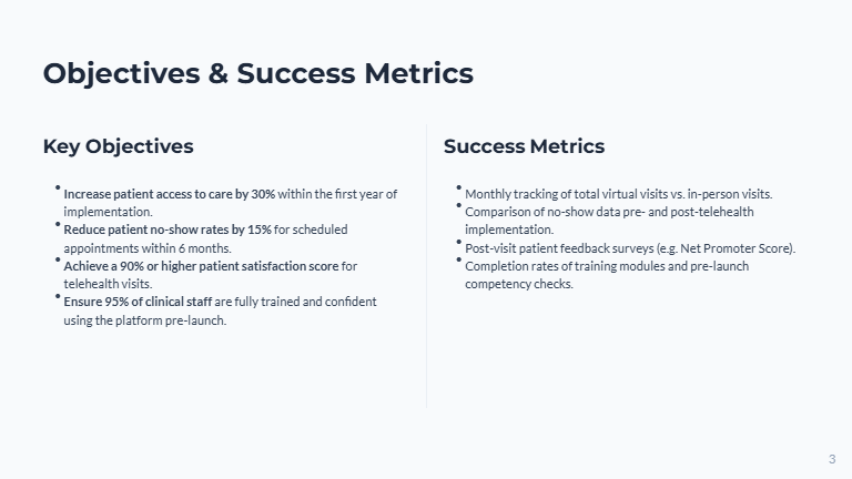 Telehealth Implementation Roadmap