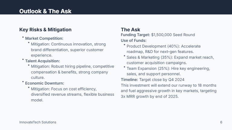 Investor Update: Traction & Growth Brief