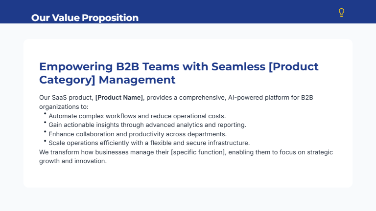 SaaS Product Launch Marketing Deck