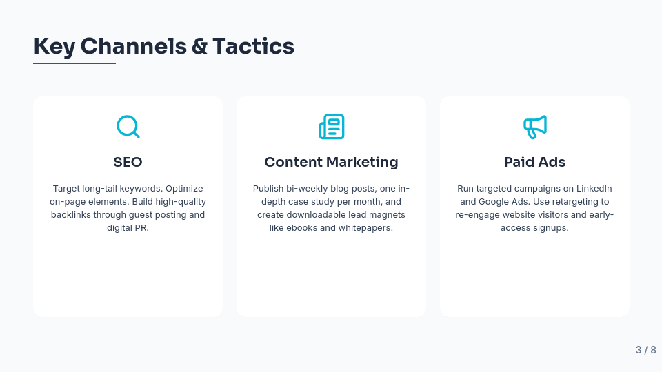 Product Launch Go-To-Market Plan