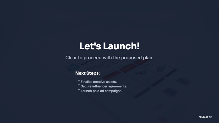 Social Launch Campaign Deck for SaaS