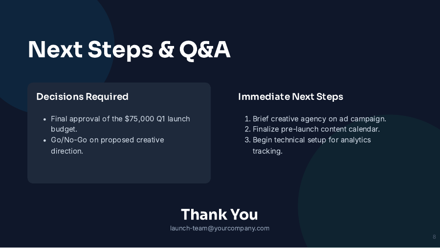 B2B SaaS Growth Marketing Deck