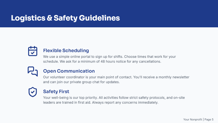 Nonprofit Volunteer Recruitment Deck