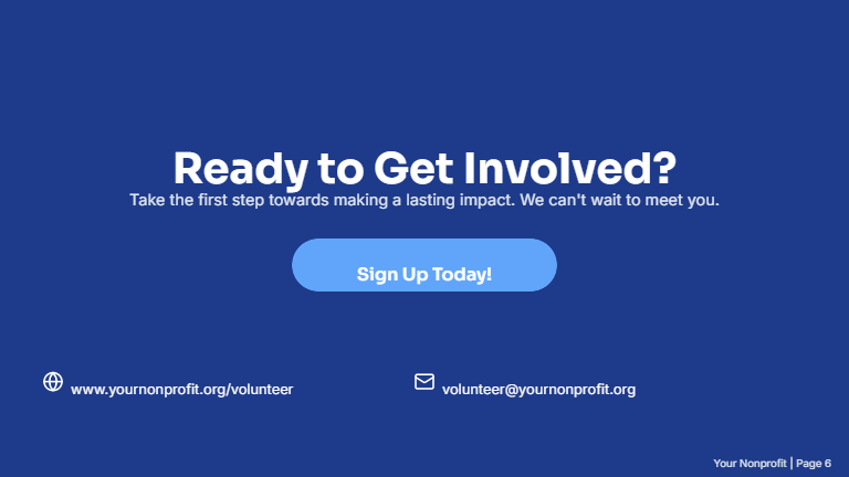 Nonprofit Volunteer Recruitment Deck