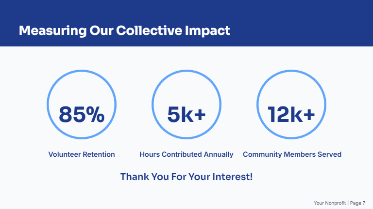 Nonprofit Volunteer Recruitment Deck