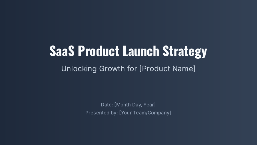 Product Launch Roadmap for SaaS Teams