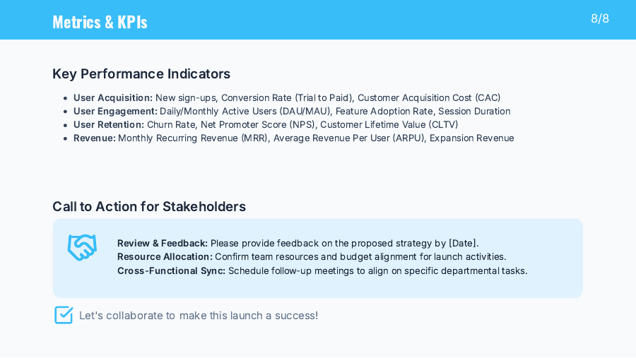 Product Launch Roadmap for SaaS Teams