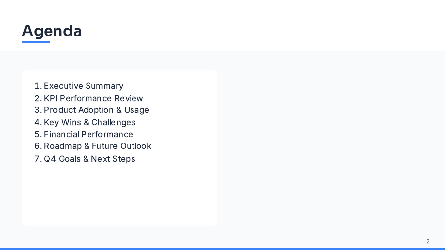 Customer Success QBR Executive Brief