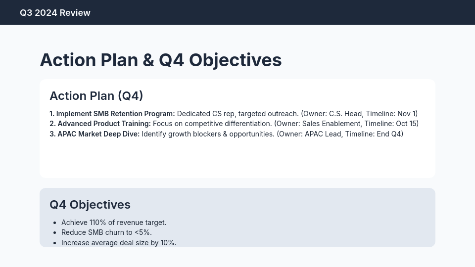 Quarterly Sales Review for Remote Teams