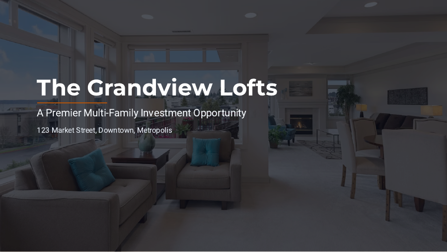 Multi-Family Investment Pitch for Investors