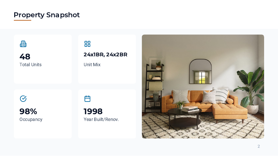 Multi-Family Investment Pitch for Investors