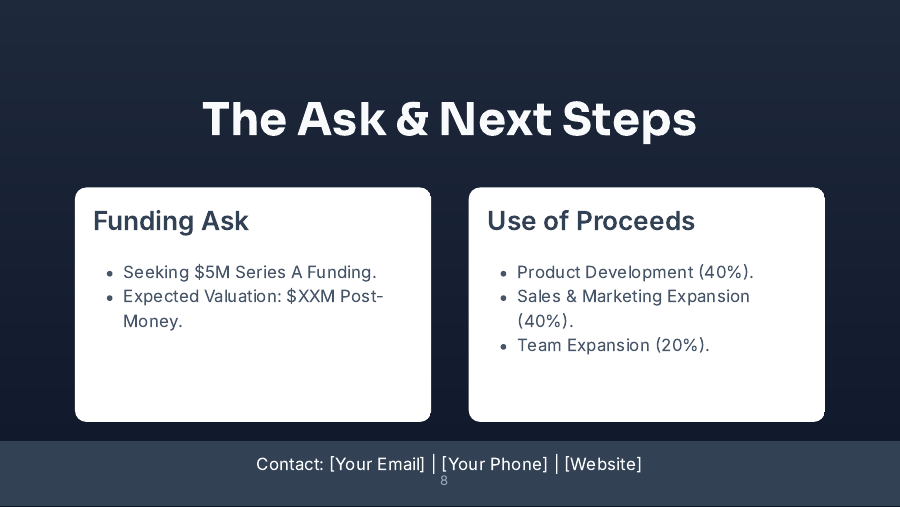 SaaS Growth Investor Pitch (Series A)