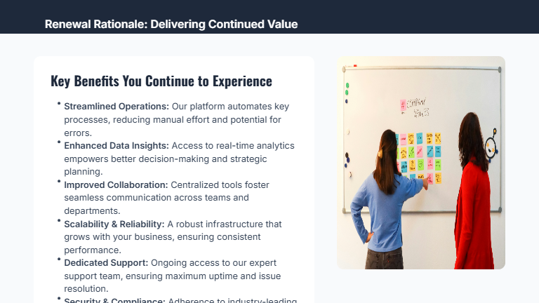 SaaS Renewal & Upsell Sales Deck