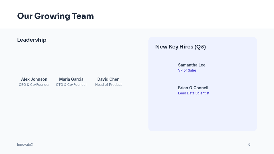 Investor Update Deck for Early-Stage Startups