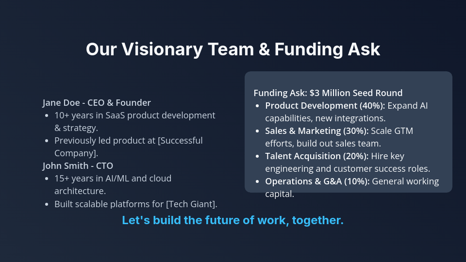 Investor Pitch: Early-Stage SaaS Growth