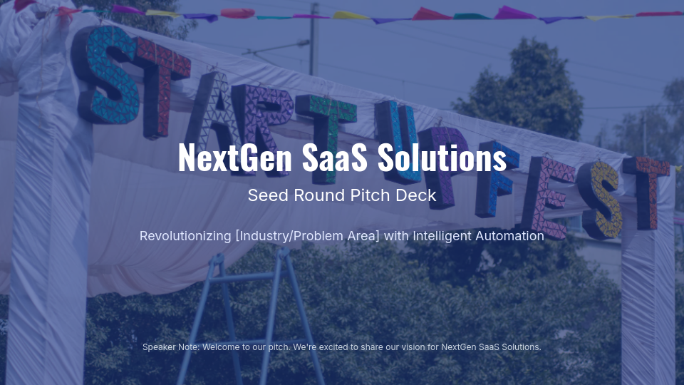 Seed Traction Deck for Early-Stage SaaS