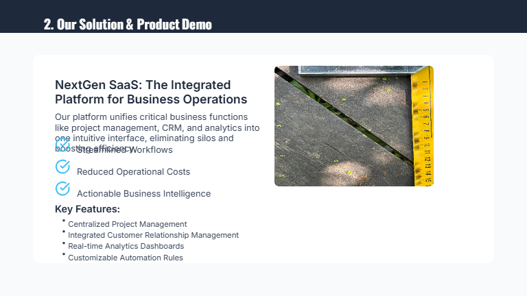 Pre-Seed SaaS Traction Deck