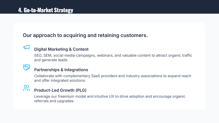 Pre-Seed SaaS Traction Deck