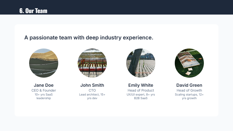 Pre-Seed SaaS Traction Deck