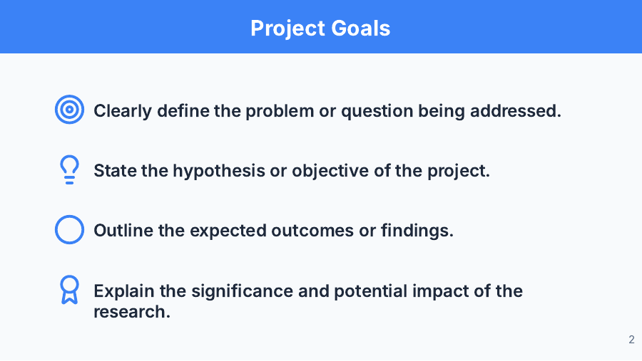 Student STEM Project Pitch Deck