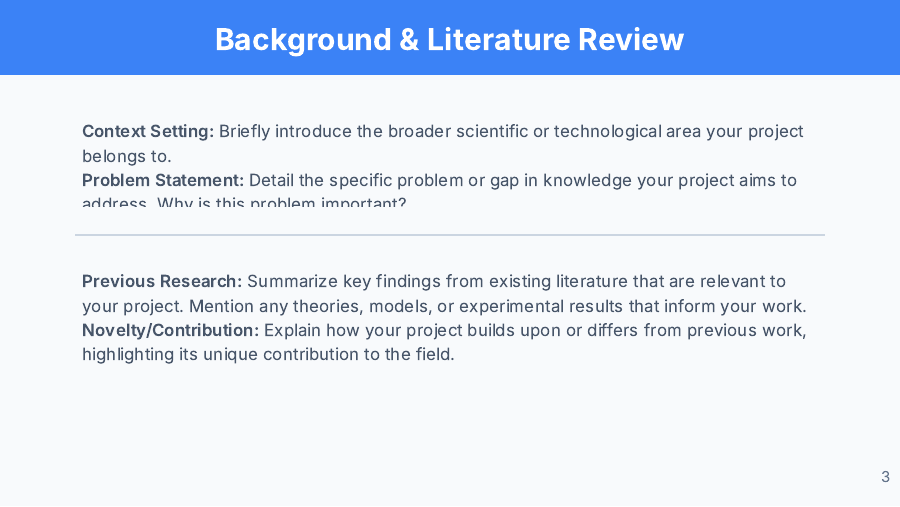 Student STEM Project Pitch Deck