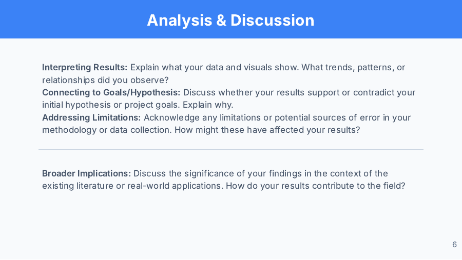 Student STEM Project Pitch Deck