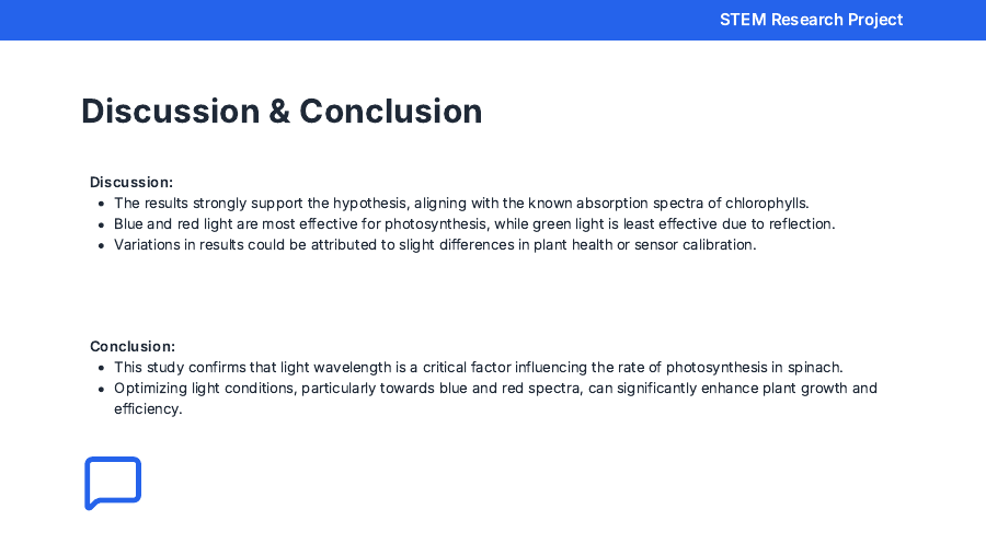 Student Research Showcase: STEM Project