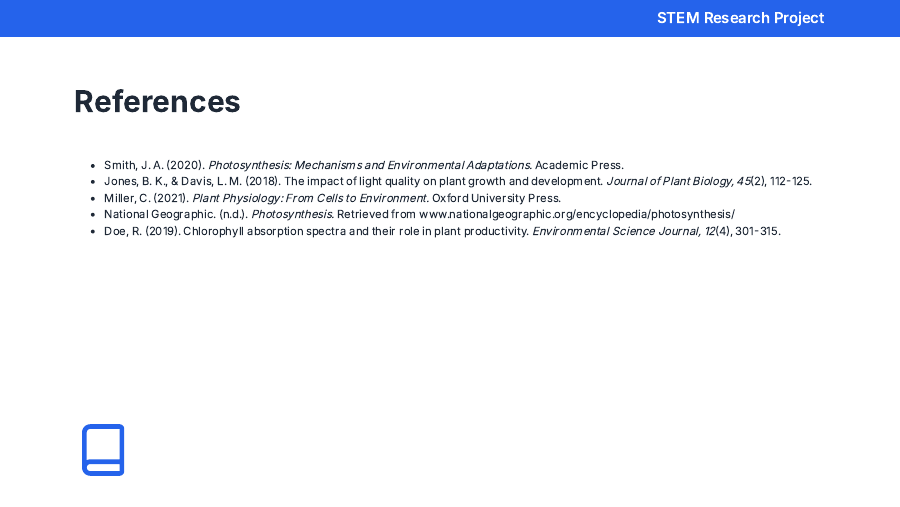 Student Research Showcase: STEM Project