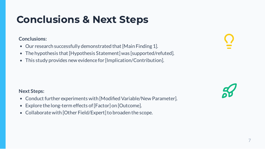 Student Research Pitch Deck — STEM Focus