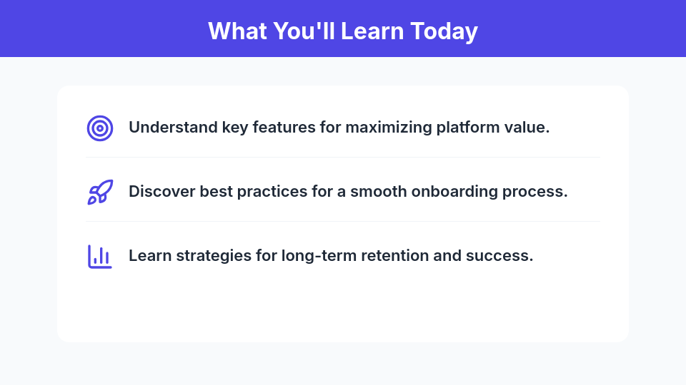 Onboarding Webinar for SaaS Customer Success