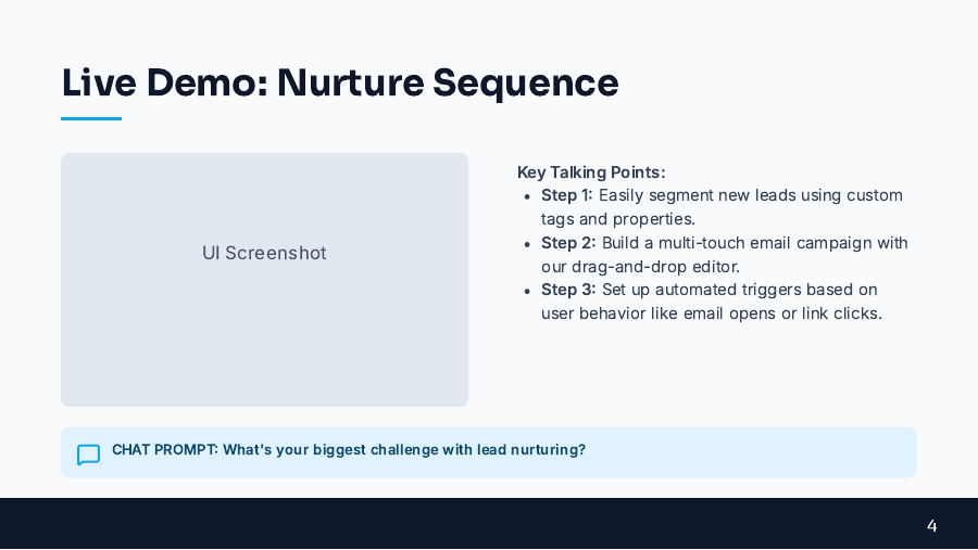 SaaS Demo Webinar for Lead Nurturing