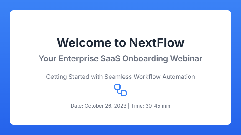 SaaS Customer Onboarding Webinar Kit
