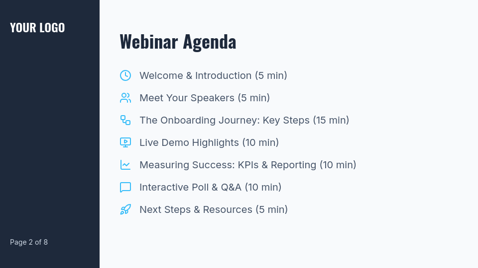 SaaS Onboarding Webinar for Enterprise Clients