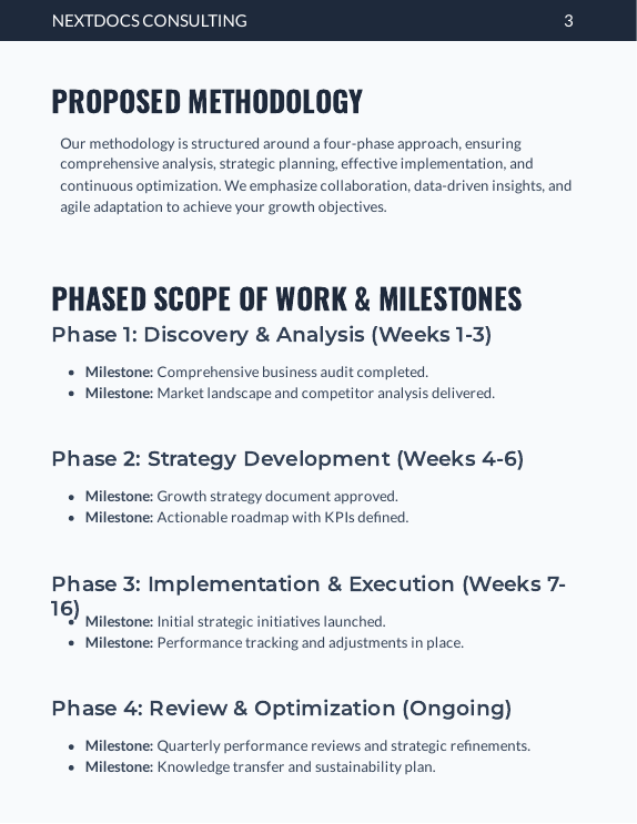Strategic Consulting Proposal for SMB Growth