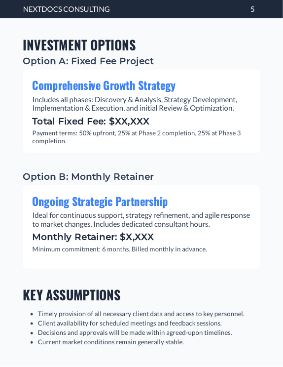 Strategic Consulting Proposal for SMB Growth