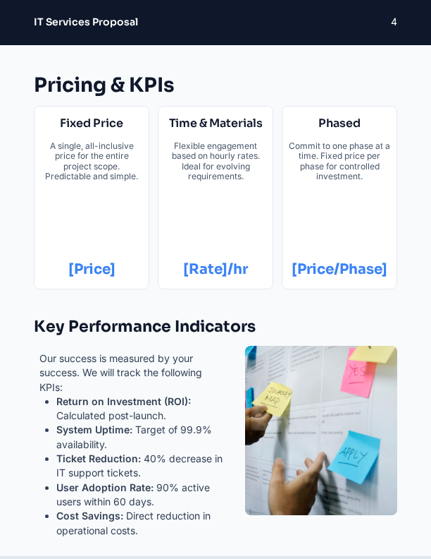 ROI-Focused IT Consulting Proposal
